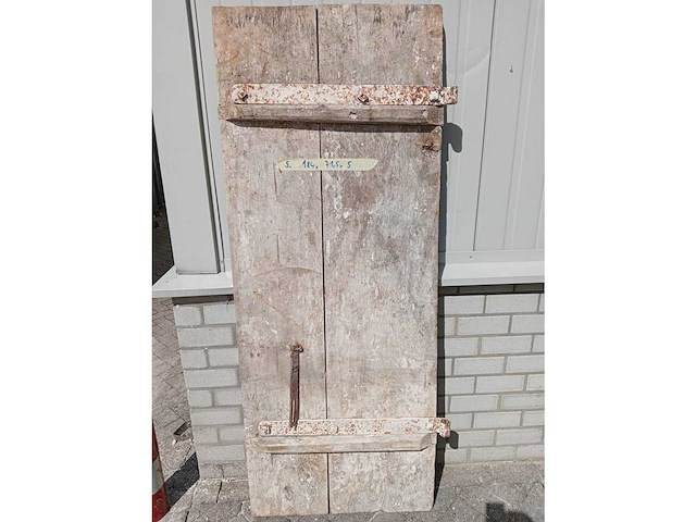 Oude houten deur 184x71cm - afbeelding 1 van  1