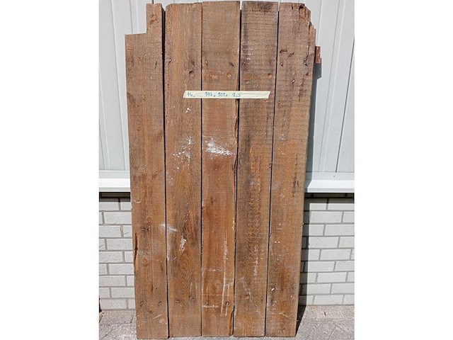 Oude houten deur 197x101cm - afbeelding 1 van  1