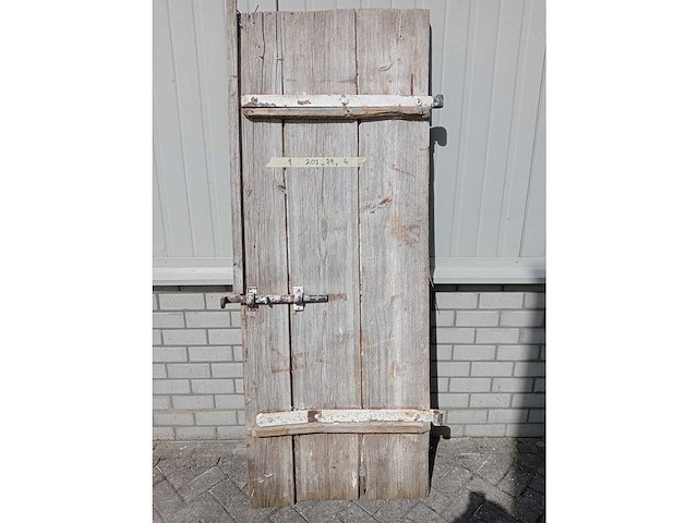 Oude houten deur 207x79cm - afbeelding 1 van  1