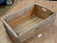 Oude houten koffiekist - afbeelding 3 van  5