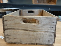 Oude houten koffiekist - afbeelding 4 van  5