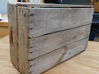 Oude houten koffiekist - afbeelding 5 van  5