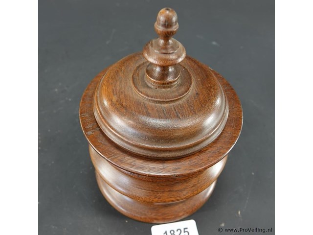 Oude houten tabakspot - afbeelding 3 van  5