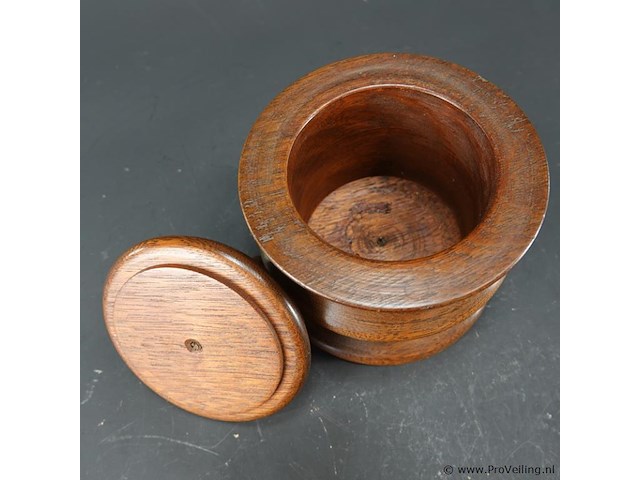 Oude houten tabakspot - afbeelding 4 van  5