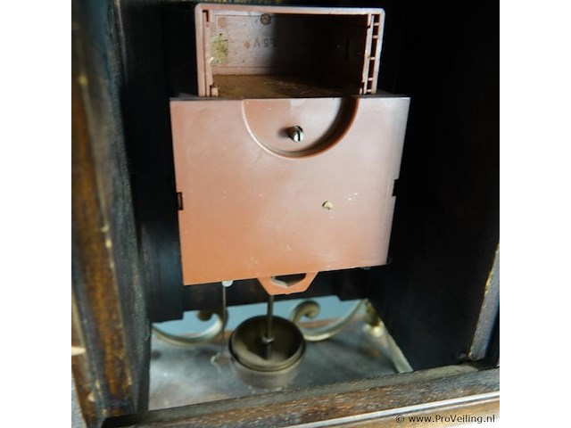 Oude houten tafelklok - afbeelding 5 van  5
