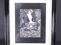 Oude houtsnede - afbeelding 2 van  5