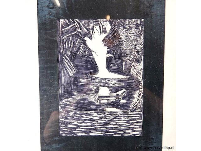 Oude houtsnede - afbeelding 3 van  5