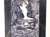 Oude houtsnede - afbeelding 3 van  5