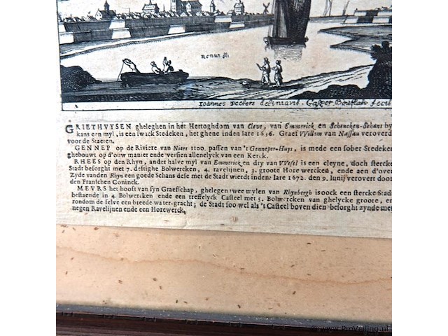 Oude kaart griethuysen - afbeelding 3 van  5