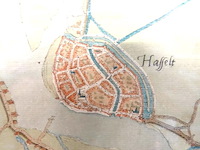 Oude kaart hasselt - afbeelding 4 van  5