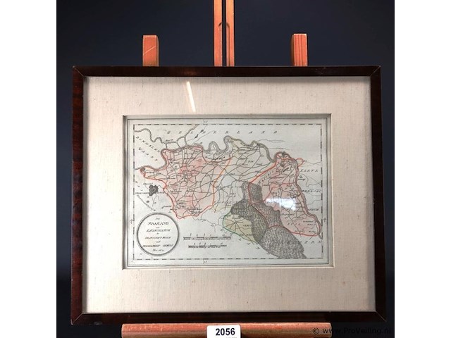 Oude kaart maasland - afbeelding 1 van  5