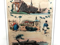 Oude kleuren druk drentse steden - afbeelding 2 van  5