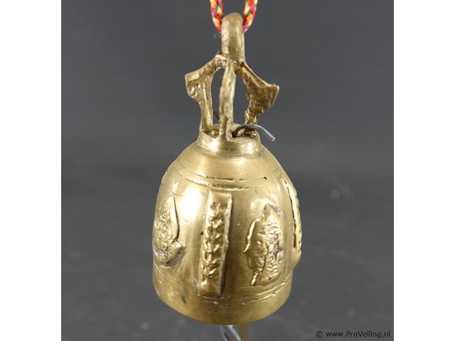 Oude koper/messing bel - afbeelding 2 van  5