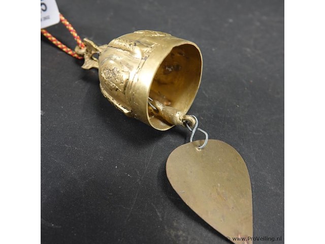 Oude koper/messing bel - afbeelding 3 van  5