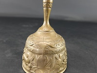 Oude koper/messing tafelbel - afbeelding 1 van  5