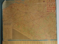 Oude landkaart belgië - afbeelding 1 van  3