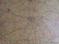 Oude landkaart belgië - afbeelding 2 van  3