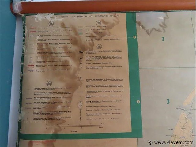 Oude landkaart nederland - afbeelding 2 van  3