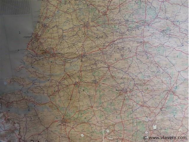 Oude landkaart nederland - afbeelding 3 van  3