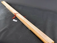 Oude linnen schoolwandplaat met de titel "vrienden van het naaldhout", gebaseerd op een olieverfschilderij van de zweedse kunstenaar thure wallner - afbeelding 5 van  5