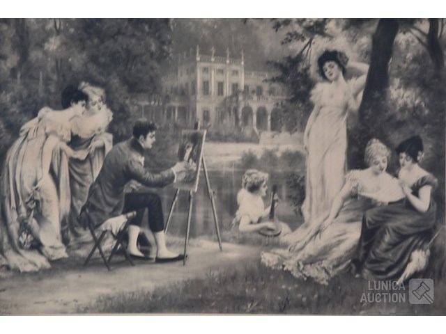 Oude litho - afbeelding 2 van  5