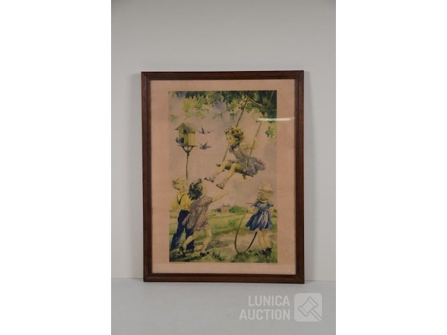 Oude litho - afbeelding 1 van  5