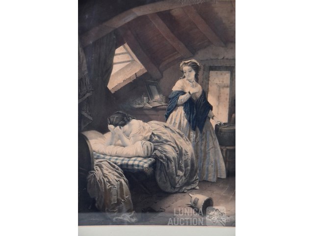 Oude litho - afbeelding 2 van  4