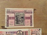 Oude loterij biljetten - afbeelding 2 van  3