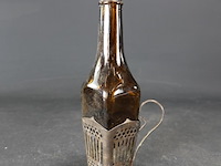 Oude maggifles in verzilverde houder - afbeelding 1 van  3