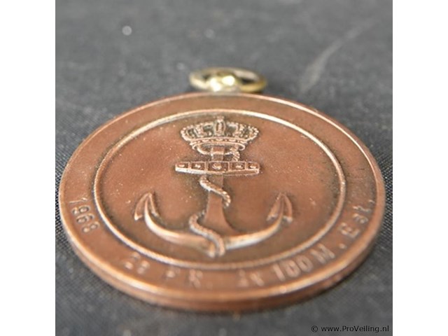 Oude medaille - afbeelding 3 van  3