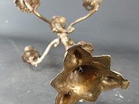 Oude messing kandelaar - afbeelding 5 van  5