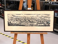 Oude panoramische gravure van jeruzalem - afbeelding 1 van  5