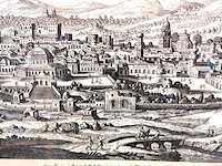 Oude panoramische gravure van jeruzalem - afbeelding 3 van  5