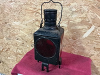 Oude petroleumlamp spoorwegen - afbeelding 1 van  7
