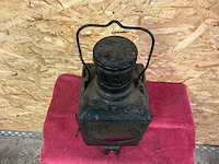 Oude petroleumlamp spoorwegen - afbeelding 3 van  7