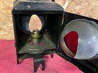 Oude petroleumlamp spoorwegen - afbeelding 4 van  7