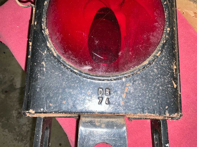 Oude petroleumlamp spoorwegen - afbeelding 5 van  7