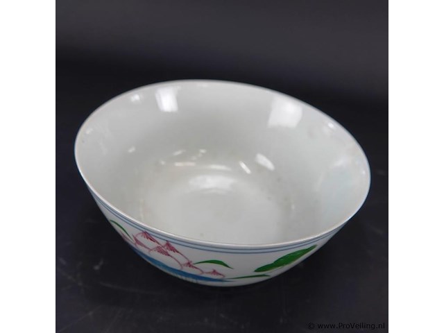 Oude porseleinen kom - afbeelding 2 van  5