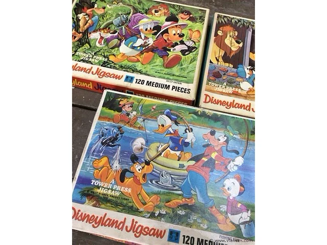 Oude puzzels disneyland 3st - afbeelding 2 van  3