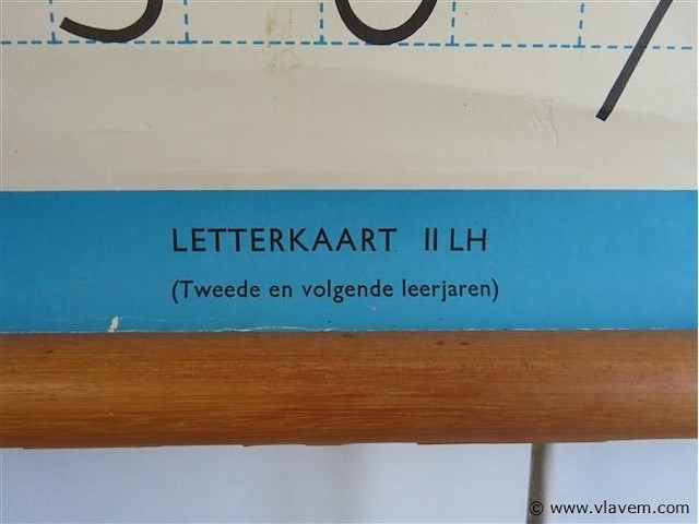 Oude schoolkaart - afbeelding 2 van  3