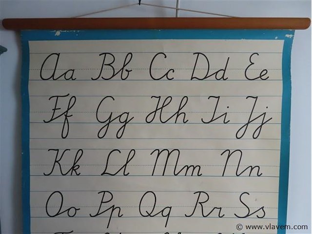 Oude schoolkaart - afbeelding 3 van  3