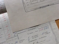 Oude schoolrapporten j'20. - afbeelding 2 van  2