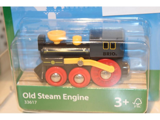 Oude stoomlocomotief brio. - afbeelding 2 van  2
