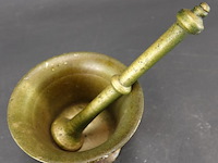 Oude vijzel met stamper - afbeelding 3 van  5