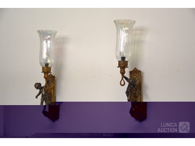 Oude wandlampen - afbeelding 1 van  7