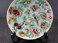 Oude/antieke?. famille rose chinees porseleinen schotel - afbeelding 1 van  5