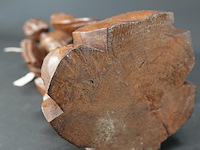 Oude/antieke in rozenhout gesneden chinese visserman - afbeelding 5 van  5