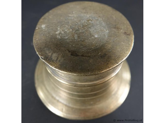 Oude/antieke vijzel - afbeelding 3 van  3