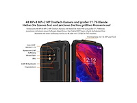 Oukitel wp7 outdoor smartphone 48 mp drievoudige camera + 8 mp ir nachtzicht helio p90 8gb + 128gb - afbeelding 1 van  2