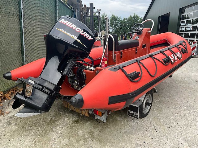 Outboard rib - 520 - rubberboot met trailer en 60 pk mercury motor - afbeelding 1 van  12
